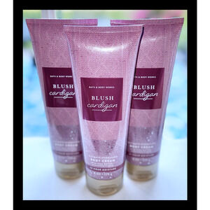 Bath & Body Works Blush Cardigan 8 fl oz Ultimate Hydration Body Cream x3